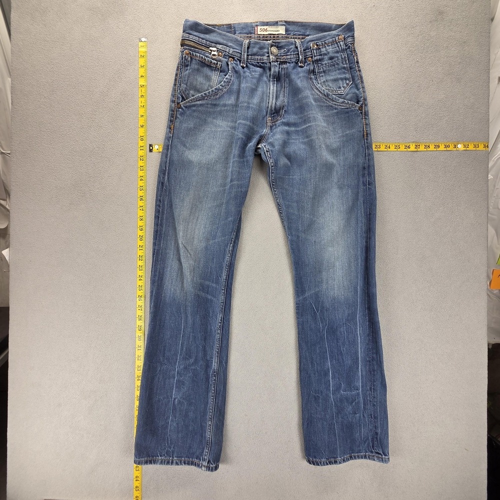 Vintage Levis Engineered Jeans‎ Mens 33x34 Blue 506 Zip Fly Medium Wash